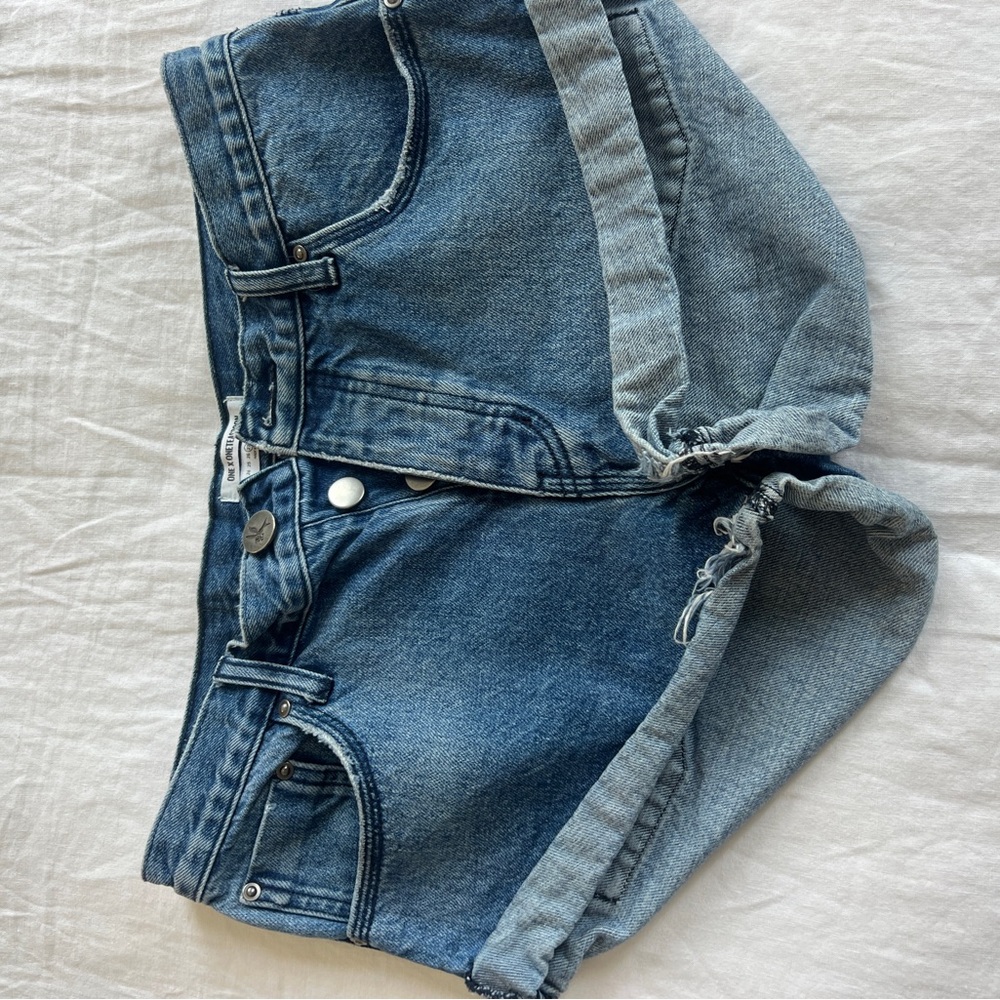 Blue One Teaspoon Denim Shorts